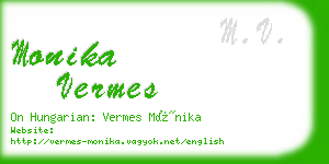 monika vermes business card